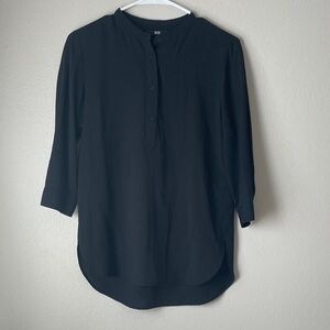 Uniqlo Casual Shirt Tunic Henley Buttons